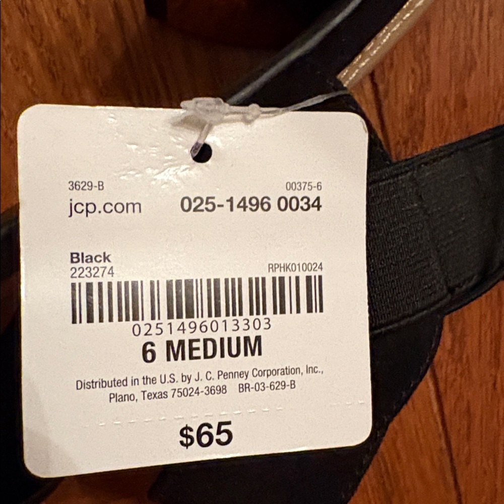 NWT Liz Claiborne Elegant Black Sandals - Picture 11 of 12